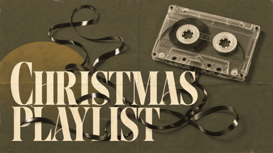 Christmas Playlist church graphic
