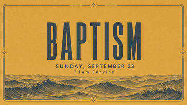 Baptism church graphic