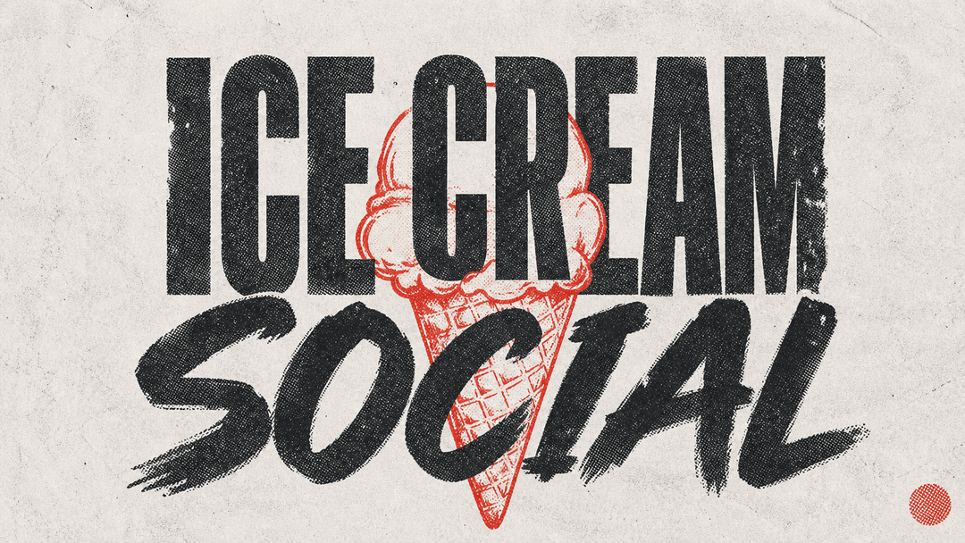 Ice Cream Social church graphic