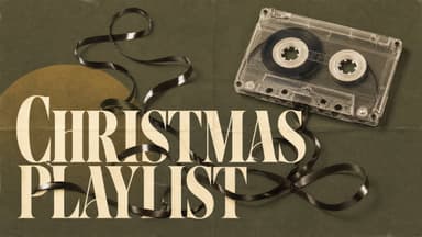Christmas Playlist church graphic