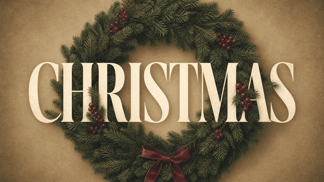 Christmas church graphic