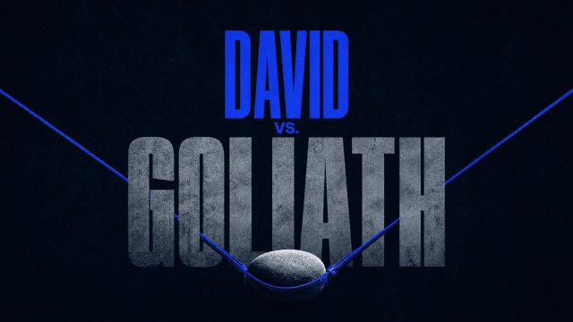 David vs. Goliath church graphic