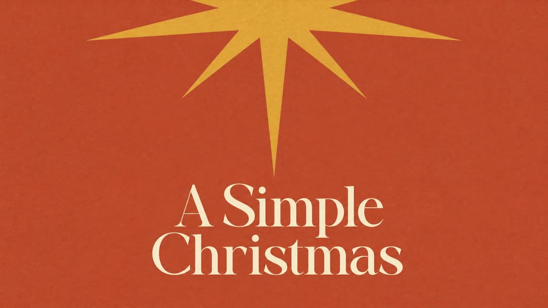 A Simple Christmas church graphic