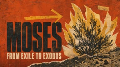 Moses: From Exile to Exodus church graphic