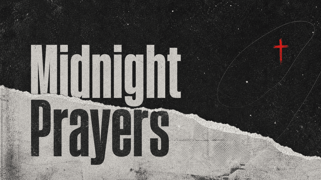 Midnight Prayers church graphic