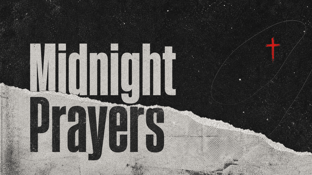 Midnight Prayers church graphic