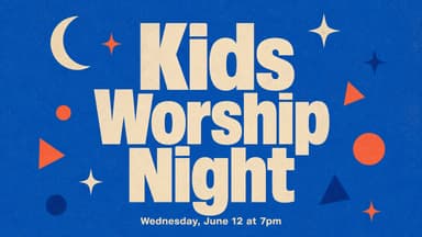 Kids Worship Night church graphic