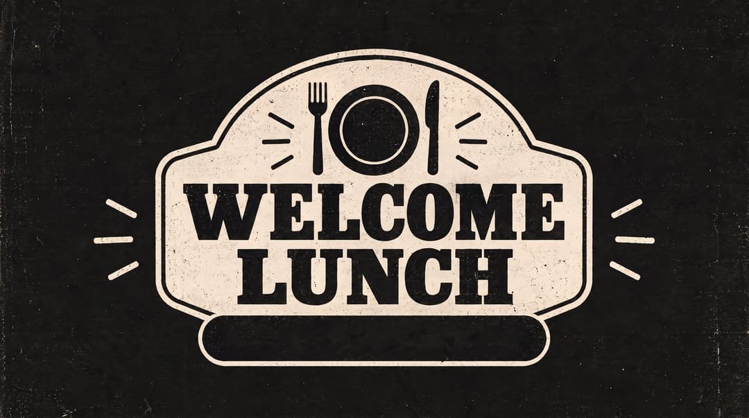 Welcome Lunch church graphic