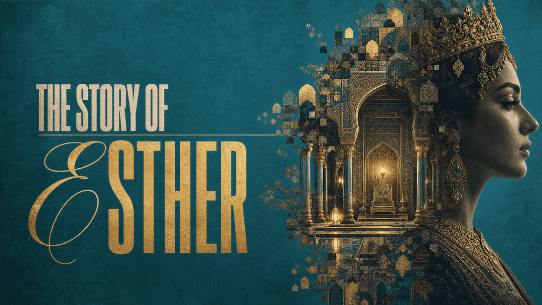 The Story of Esther church graphic