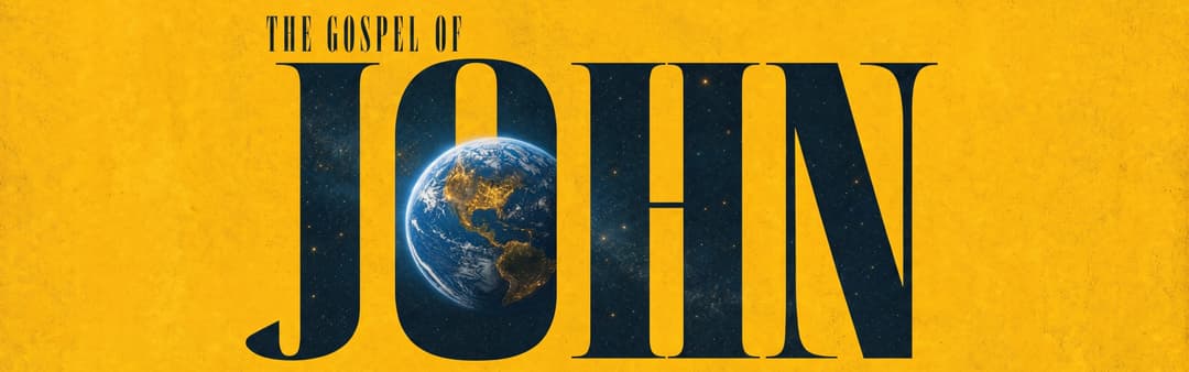 The Gospel of John series as a wide website banner