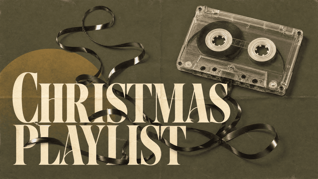 Christmas Playlist church graphic