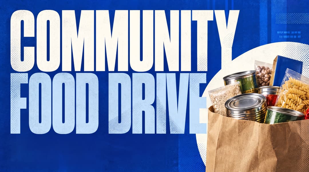 Community Food Drive church graphic