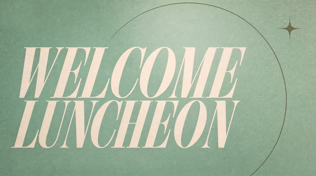 Welcome Luncheon church graphic