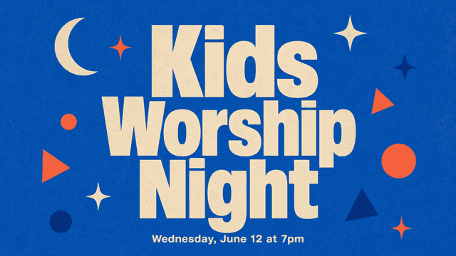 Kids Worship Night church graphic