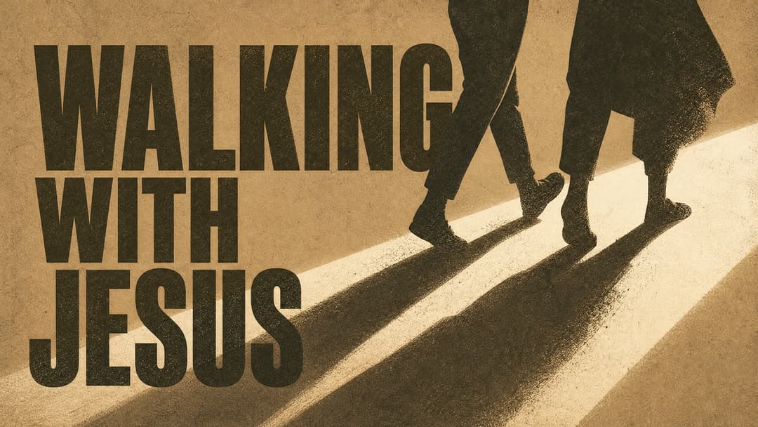 Walking with Jesus church graphic