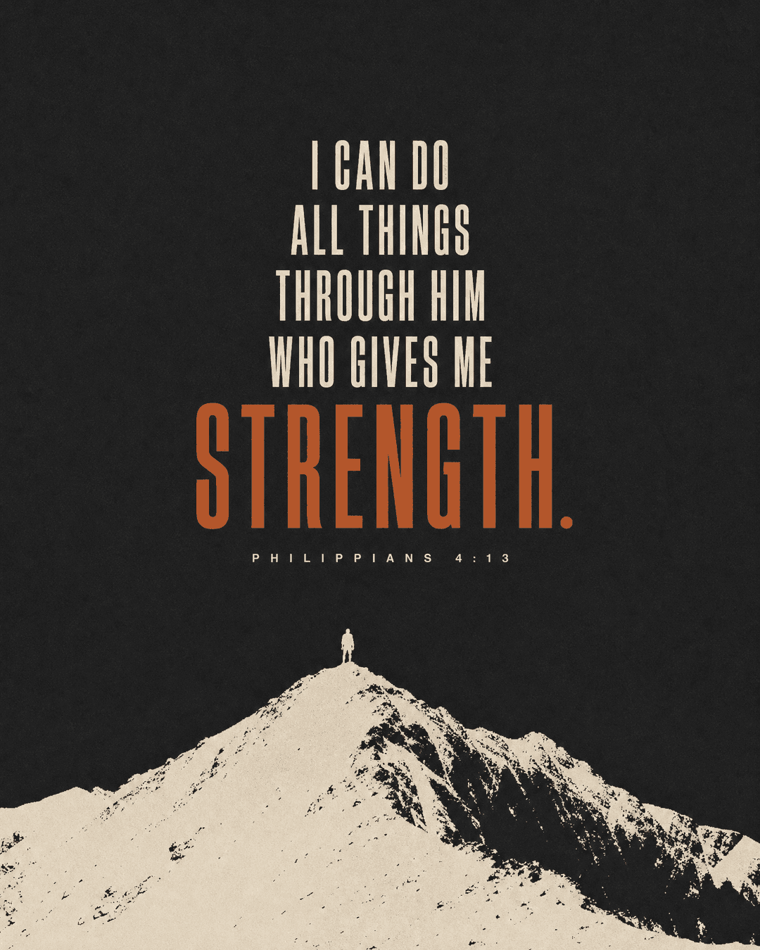 I can do all things through him who gives me strength. church graphic
