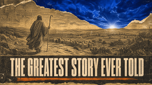 The Greatest Story Ever Told church graphic