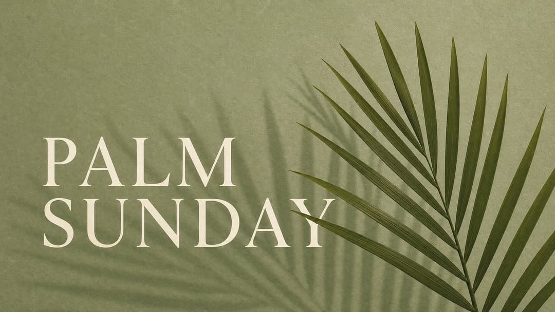 Palm Sunday church graphic