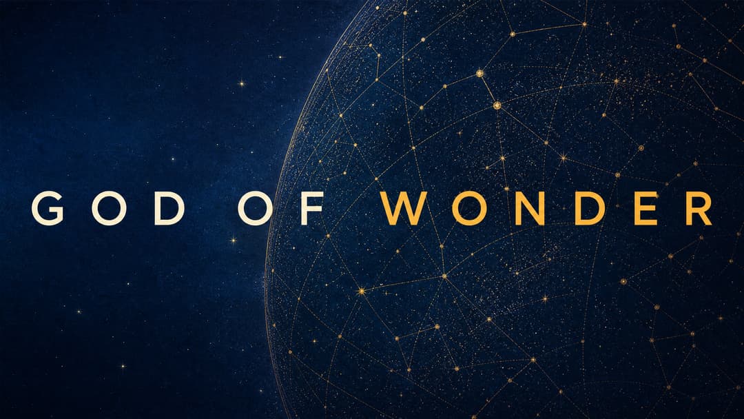 God of Wonder church graphic