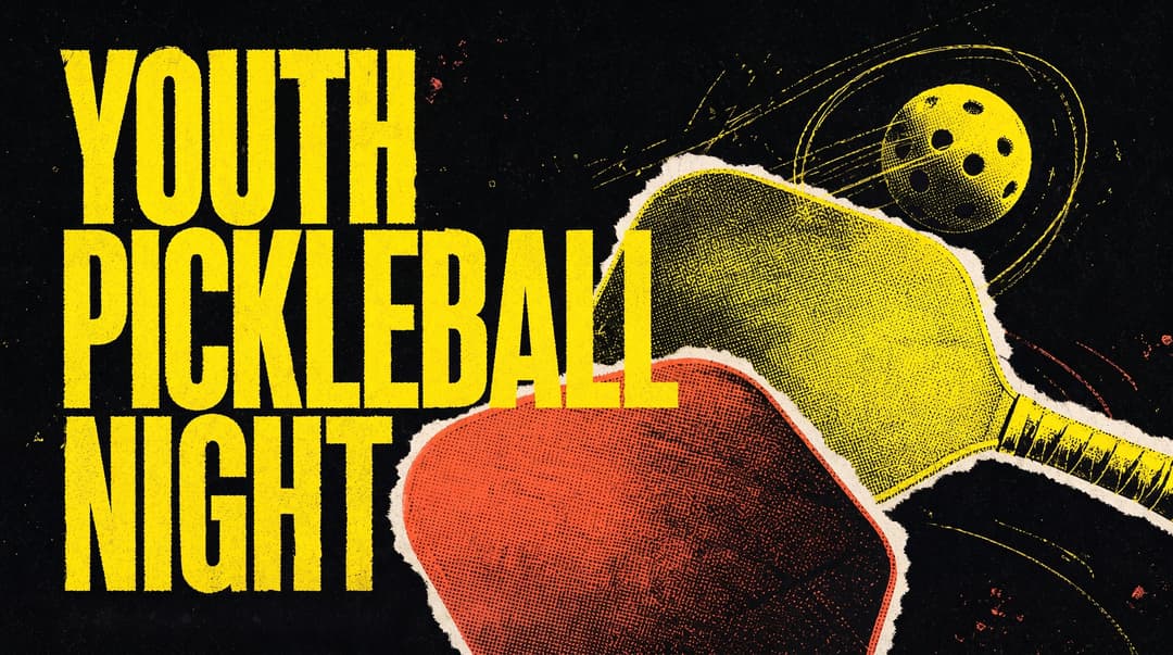 Youth Pickleball Night church graphic