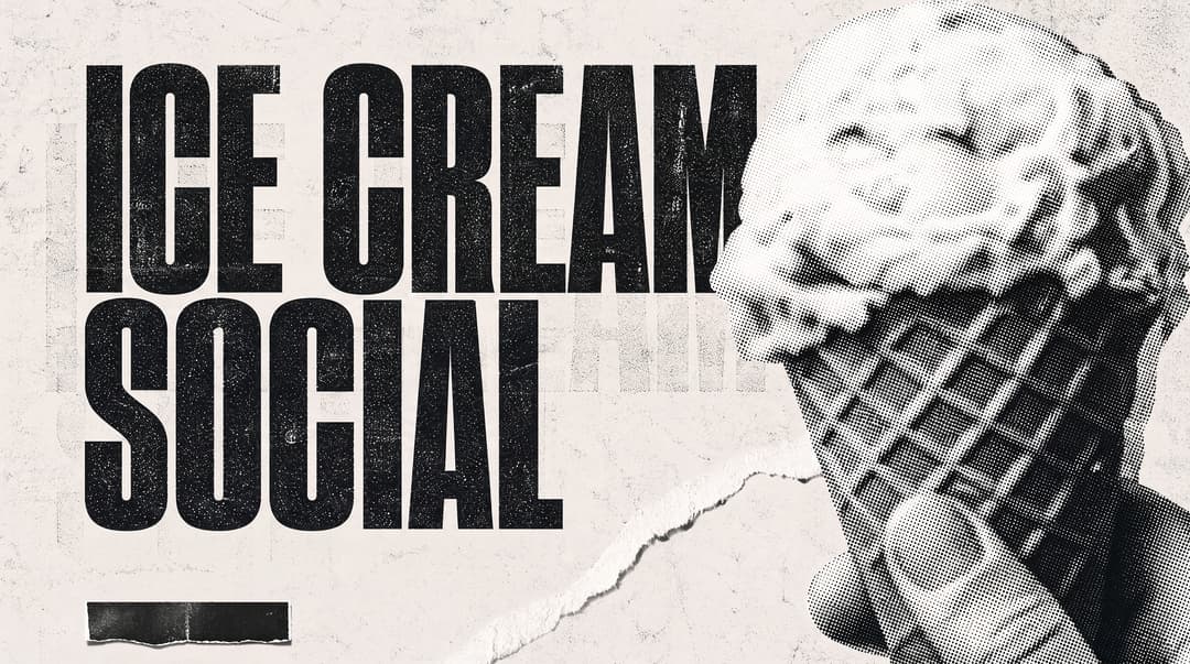 Ice Cream Social church graphic