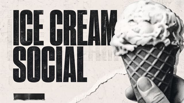Ice Cream Social church graphic
