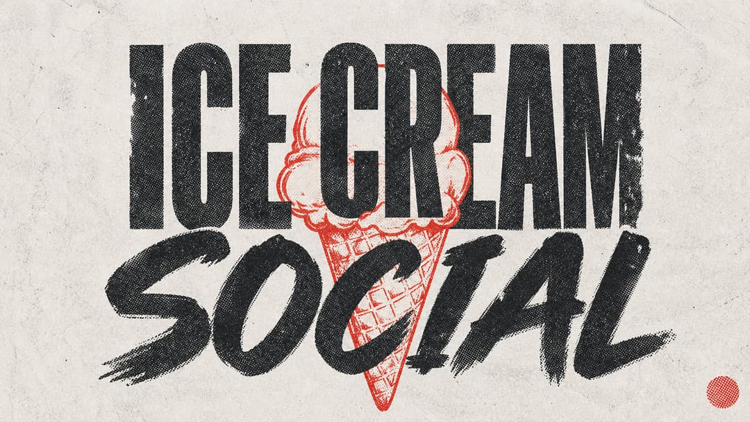 Ice Cream Social church graphic