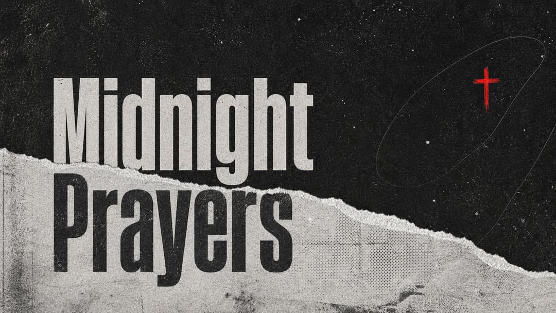 Midnight Prayers church graphic
