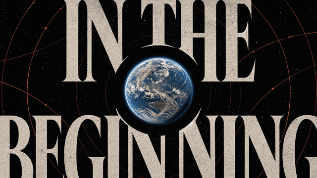 In The Beginning church graphic