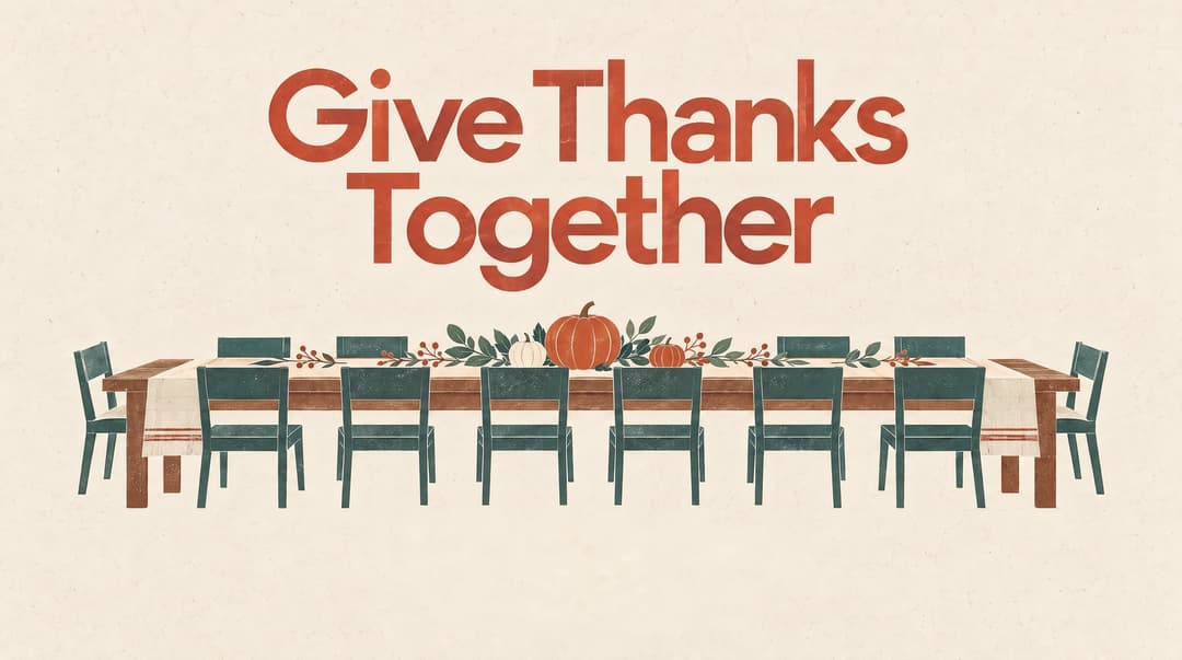 Give Thanks Together church graphic