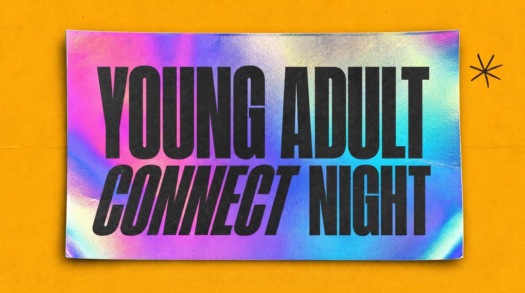 Young Adult Connect Night church graphic