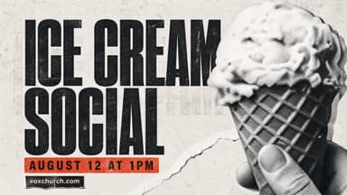 Ice Cream Social church graphic