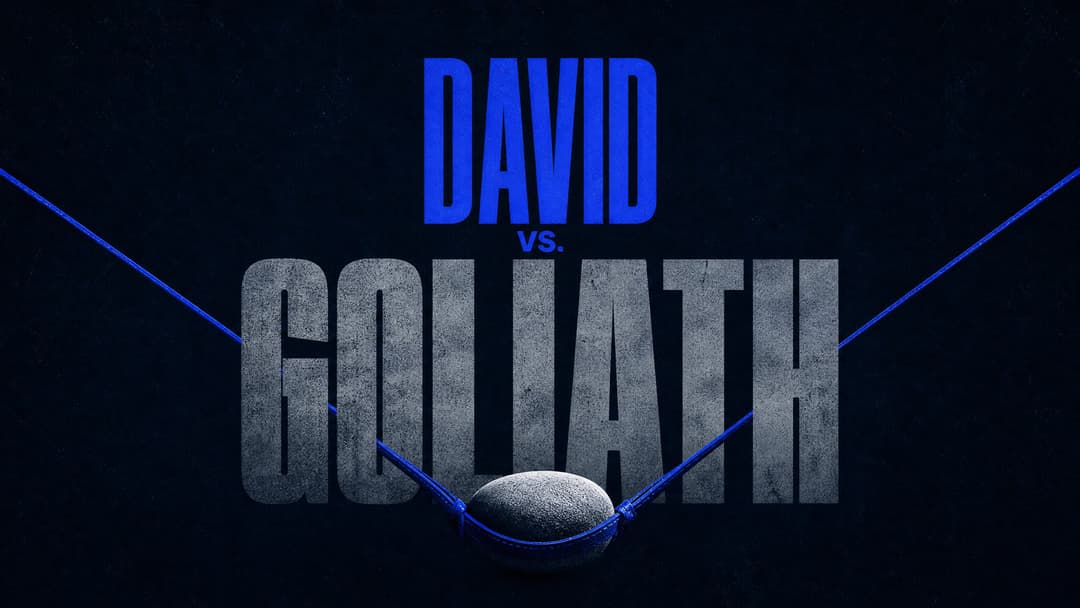 David vs. Goliath church graphic
