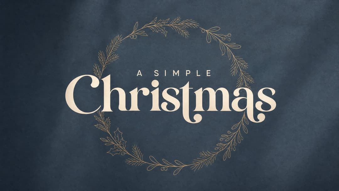 A Simple Christmas church graphic