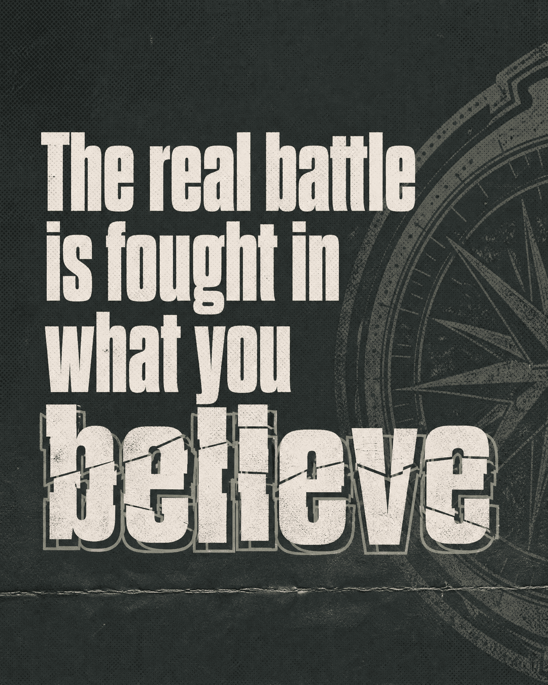 The real battle church graphic