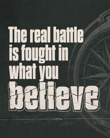 The real battle church graphic
