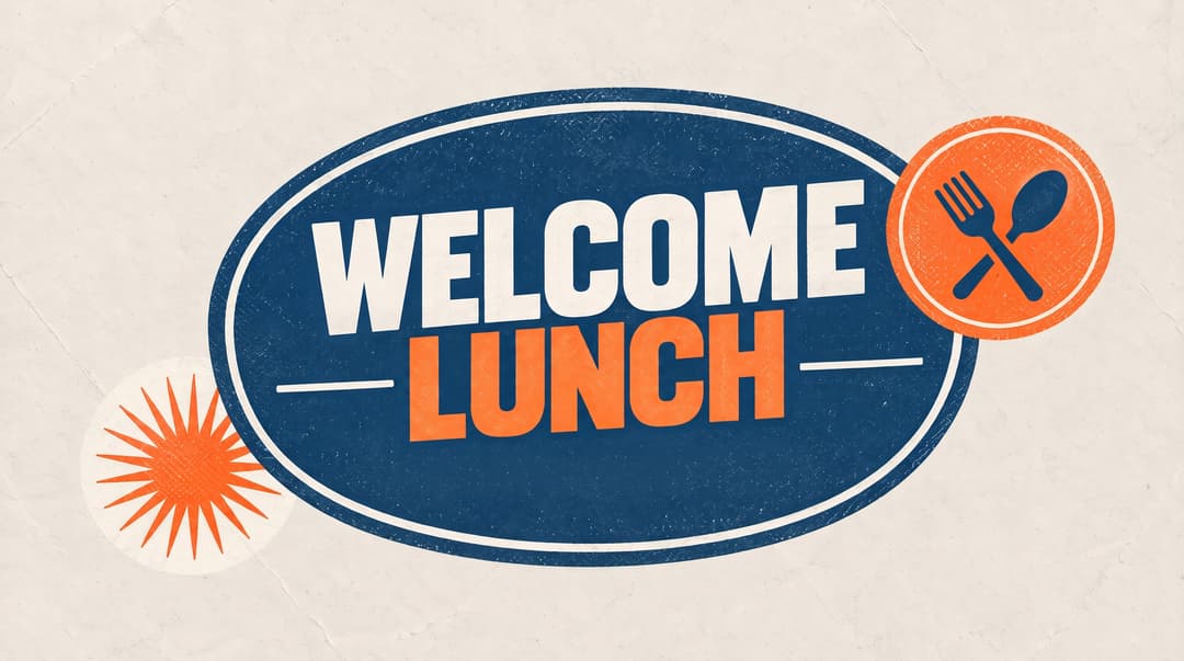 Welcome Lunch church graphic
