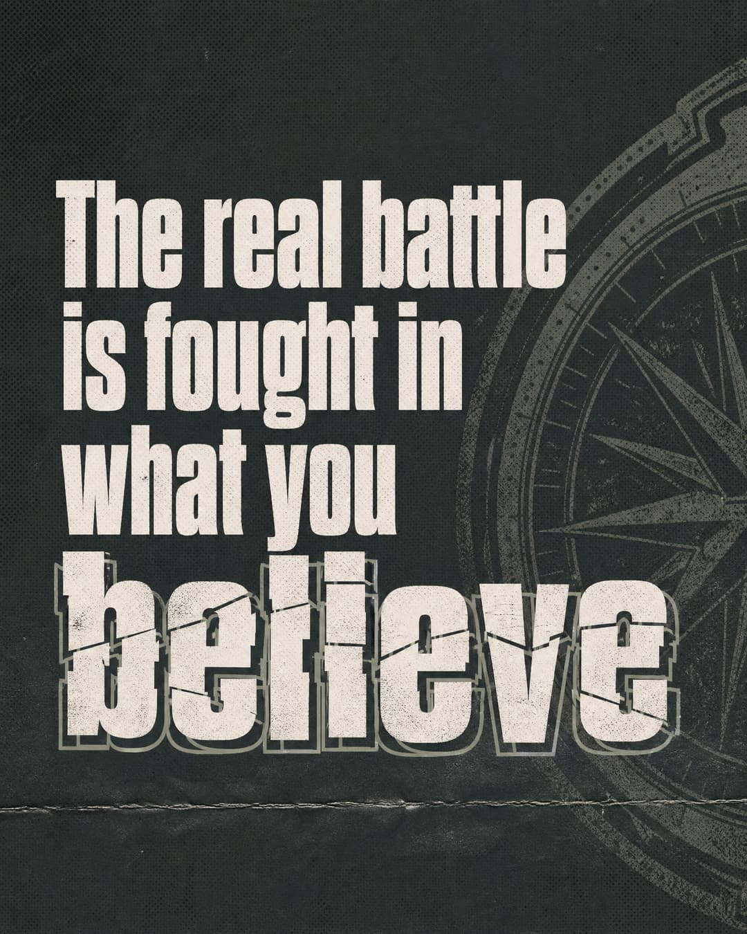 The real battle church graphic