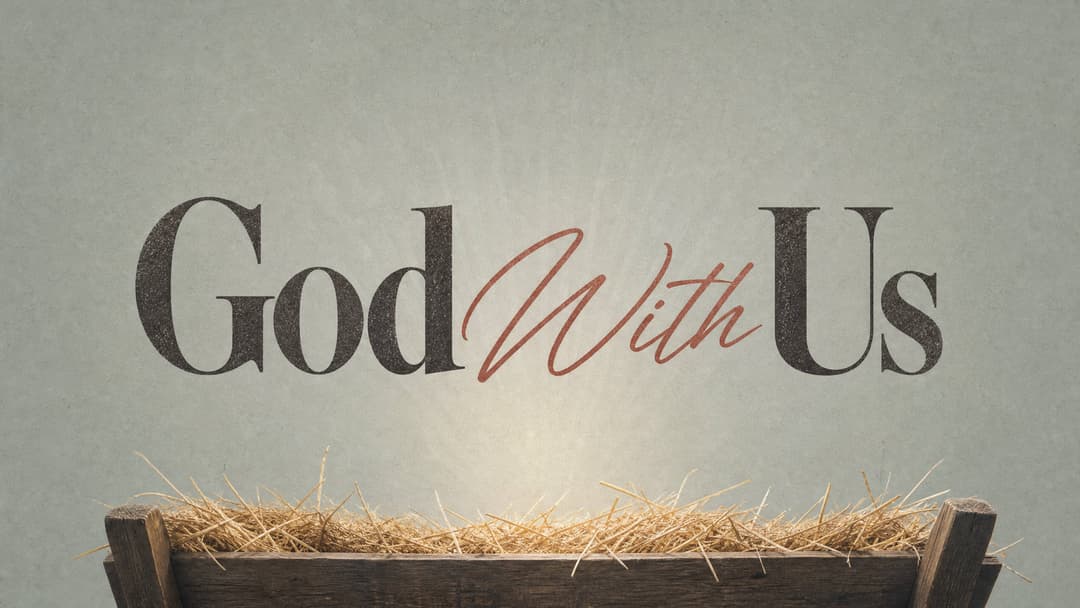 God With Us church graphic