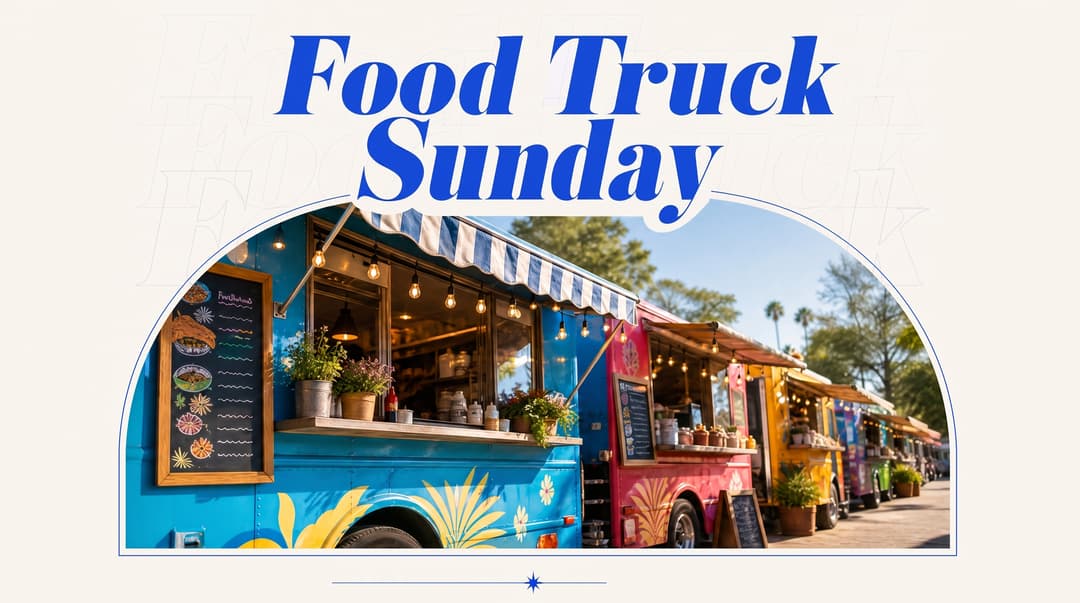 Food Truck Sunday church graphic