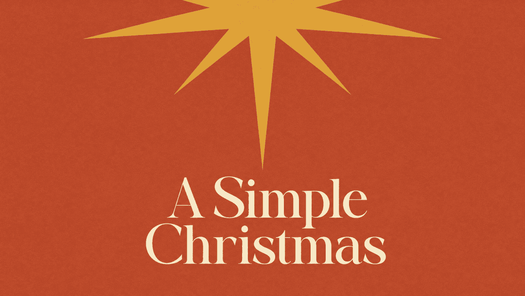 A Simple Christmas church graphic