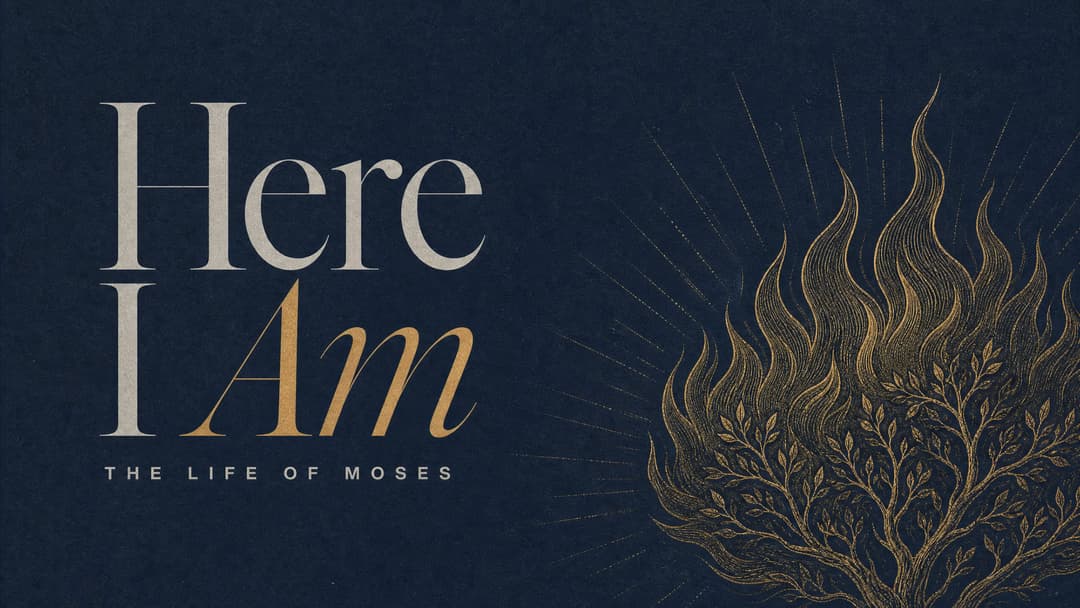Here I Am church graphic