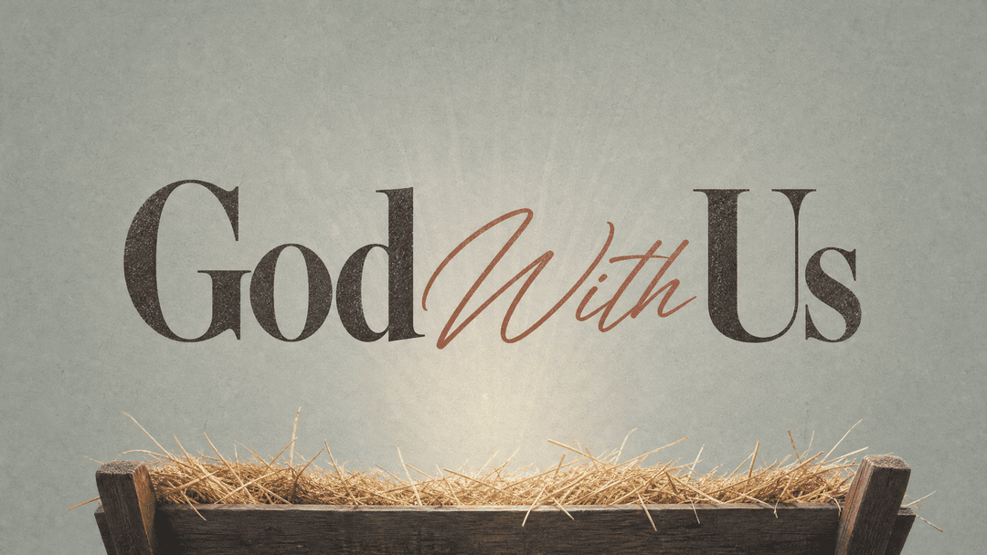 God With Us church graphic