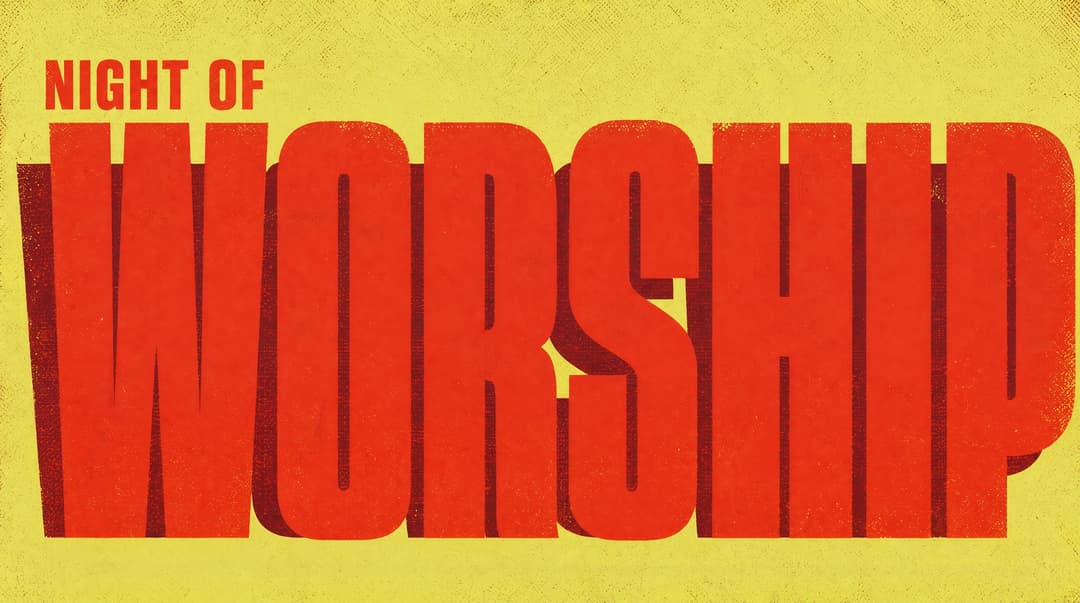 Night of Worship church graphic