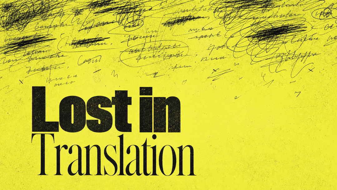Lost in Translation church graphic
