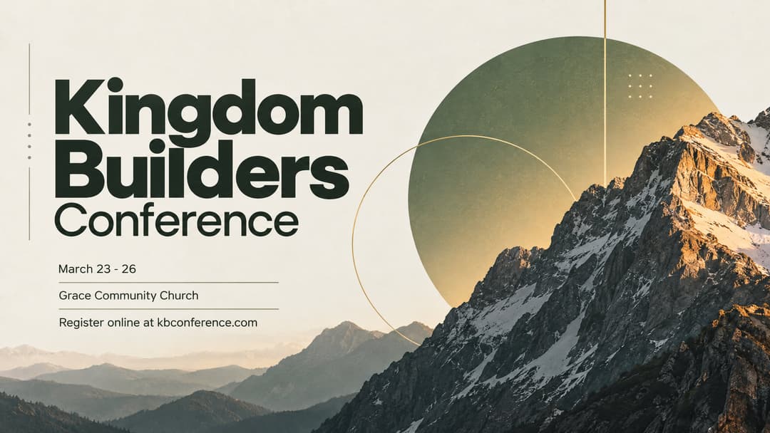 Kingdom Builders Conference church graphic