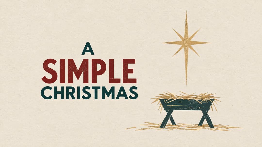 A Simple Christmas church graphic