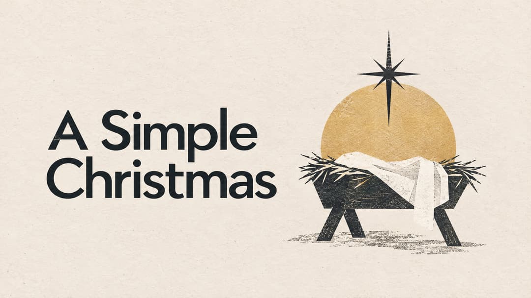 A Simple Christmas church graphic