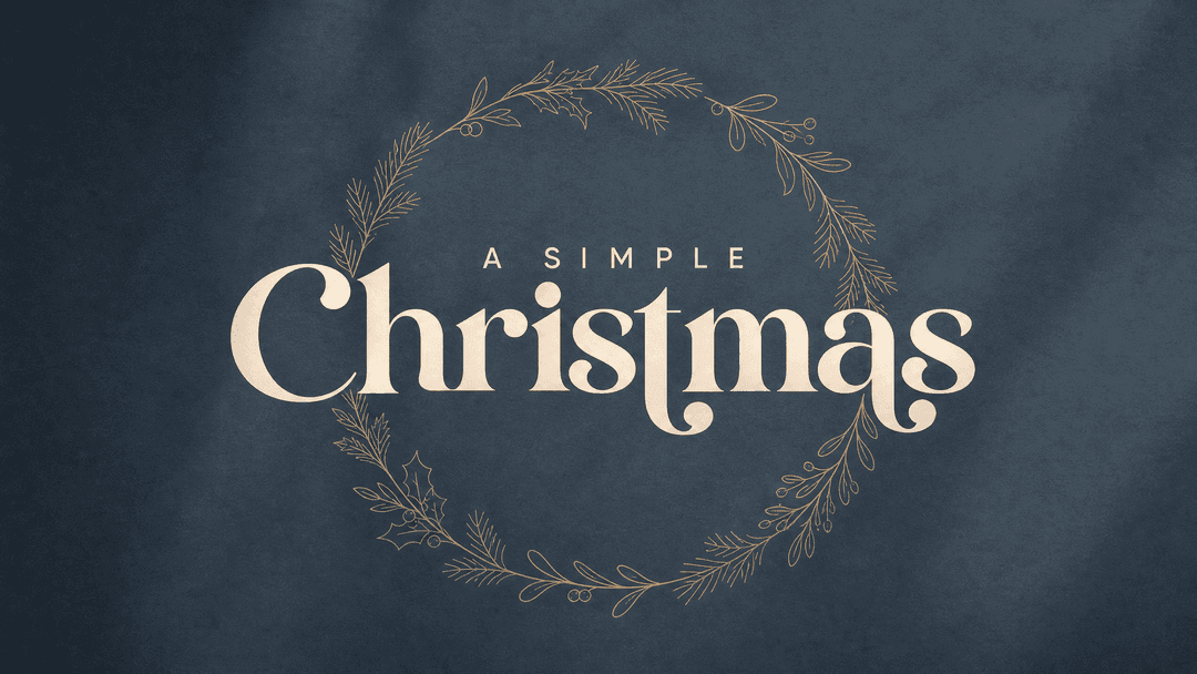 A Simple Christmas church graphic
