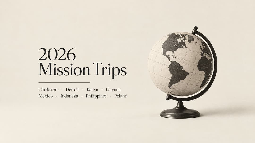 2026 Mission Trips church graphic